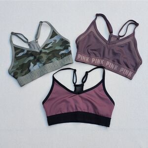 PINK Victoria's Secret Ultimate sports bras set of 3